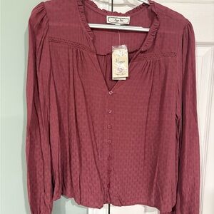 Hippie Rose Women's Dusty Rose Blouse